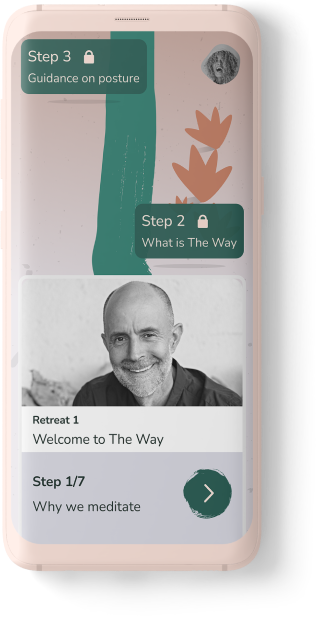 mobile phone mockup showing Step 9 of The Way App