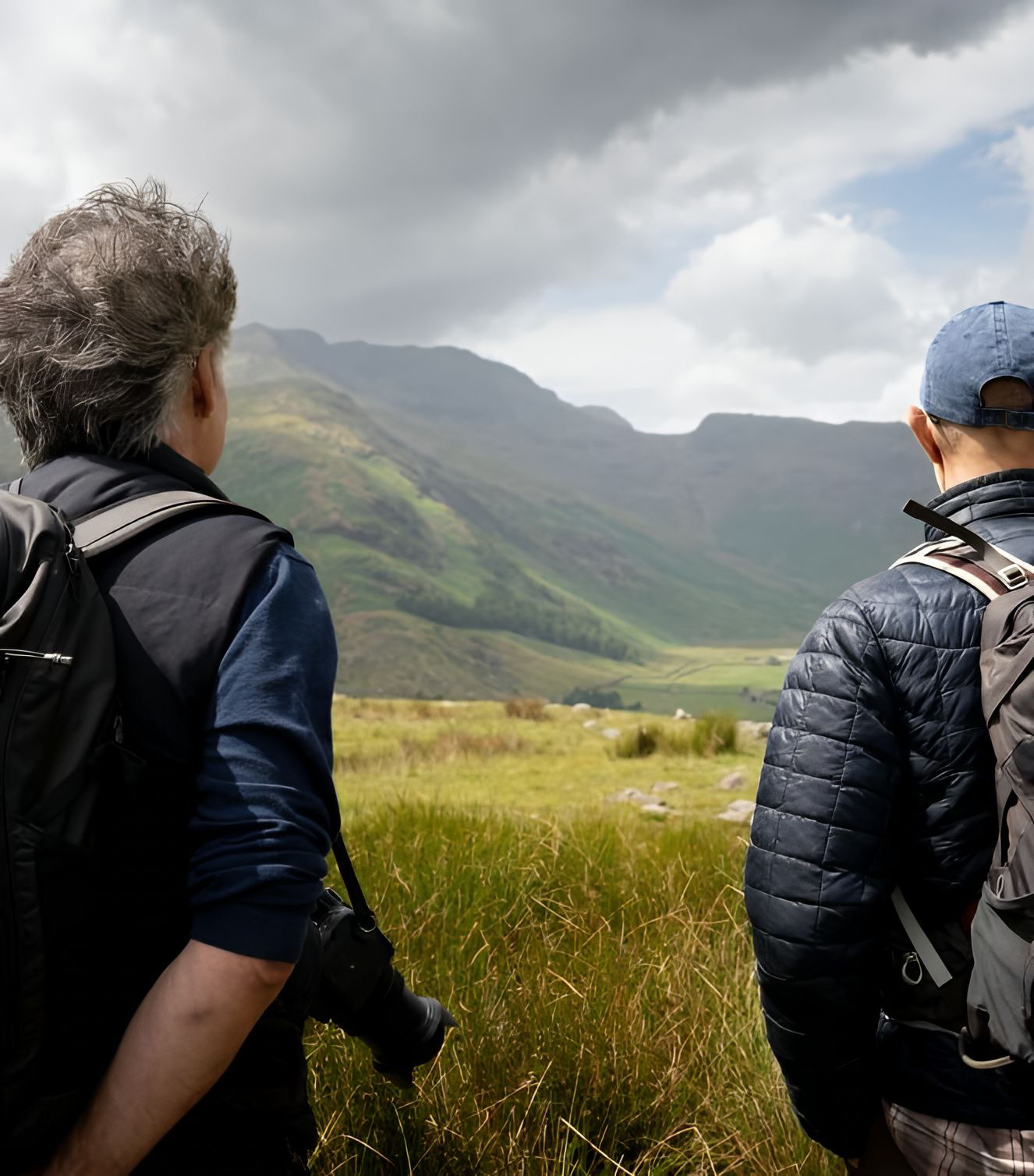 David Whyte and Henry Shukman hiking